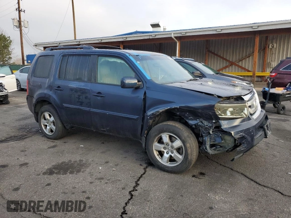 2009 Honda Pilot EX-L with VIN 5FNYF48599B038981, listed as a Copart auction lot 51255125 with 162,620 mi miles and Salvage Title. Bid and sale history available at carsss.com. Image 4.