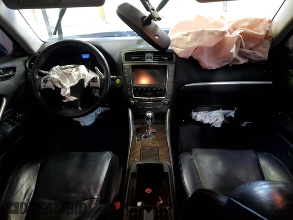 2013 Lexus IS 250 with VIN JTHBF5C20D5186440, listed as a Copart auction lot 48258995 with 142,054 mi miles and Salvage Title. Bid and sale history available at DreamBid. Image 8.