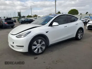 2020 Tesla Model Y Long Range z VIN 5YJYGDEE2LF049815, wystawiony jako Copart lot #53738165 z przebiegiem 113 779 mil mil oraz Szkoda całkowita • Salvage title. Historia ofert i sprzedaży dostępna na DreamBid. Obrazek 1.