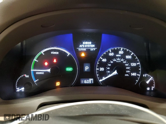 2012 Lexus RX 450h with VIN JTJBC1BA7C2435423, listed as a Copart auction lot 58962795 with 116,091 mi miles and Clean title. Bid and sale history available at DreamBid. Image 9.