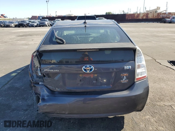 2011 Toyota Prius I with VIN JTDKN3DU8B1451523, listed as a Copart auction lot 50741945 with 160,698 mi miles and Salvage Title. Bid and sale history available at carsss.com. Image 6.