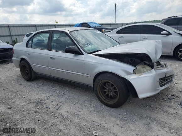 1999 Honda Civic VP with VIN 2HGEJ6618XH538197, listed as a Copart auction lot 59549414 with 180,241 mi miles and Salvage Title. Bid and sale history available at carsss.com. Image 4.