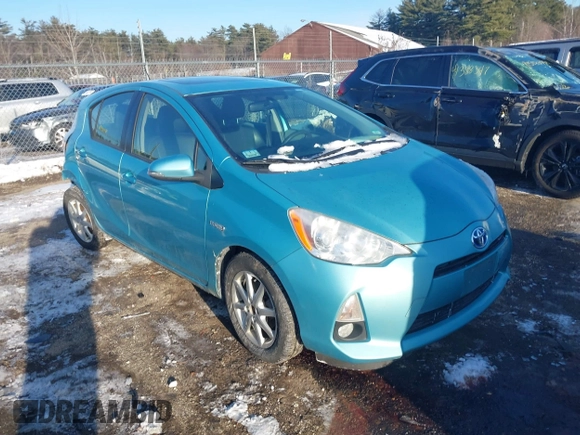 2012 Toyota Prius c One with VIN JTDKDTB31C1026594, listed as a IAAI auction lot 41406091 with 132,470 mi miles. Bid and sale history available at carsss.com. Image 1.