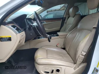 2015 Hyundai Genesis 3.8L with VIN KMHGN4JEXFU061998, listed as a Copart auction lot 57831524 with 82,310 mi miles and Clean Title. Bid and sale history available at carsss.com. Image 7.