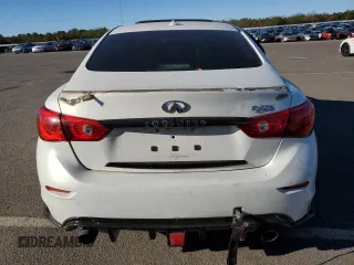 2014 Infiniti Q50 Sport with VIN JN1BV7AP7EM689505, listed as a Copart auction lot 80259044 with Not Provided miles and Salvage Title. Bid and sale history available at DreamBid. Image 6.