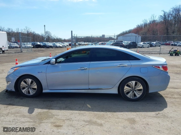 2015 Hyundai Sonata Hybrid Limited with VIN KMHEC4A45FA124754, listed as a IAAI auction lot 41875502 with 138,408 mi miles. Bid and sale history available at carsss.com. Image 14.
