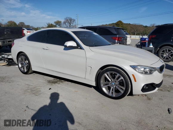 2017 BMW 4 Series 430i xDrive with VIN WBA4R9C5XHK680599, listed as a Copart auction lot 76294074 with Not Provided miles and Salvage Title. Bid and sale history available at DreamBid. Image 4.