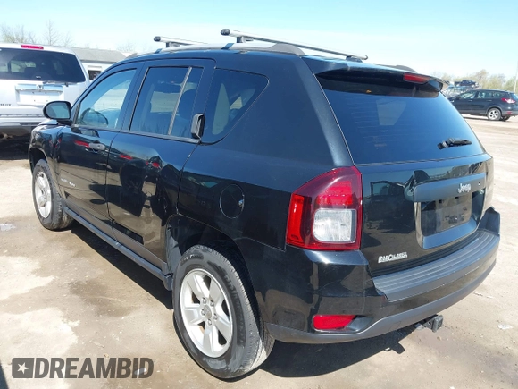 2017 Jeep Compass Sport with VIN 1C4NJCBB8HD134097, listed as a IAAI auction lot 42094456 with 110,967 mi miles and . Bid and sale history available at carsss.com. Image 3.