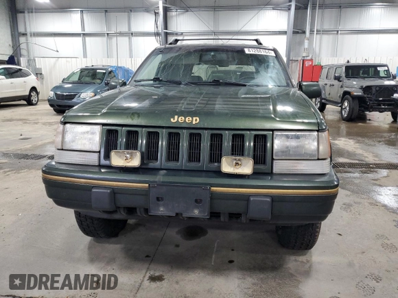1995 Jeep Grand Cherokee Limited with VIN 1J4GZ78Y1SC516161, listed as a Copart auction lot 81288164 with 271,626 mi miles and Salvage Title. Bid and sale history available at carsss.com. Image 5.