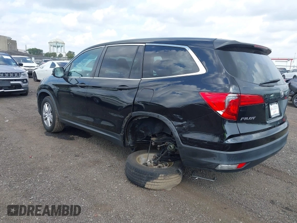 2016 Honda Pilot LX with VIN 5FNYF6H16GB095208, listed as a IAAI auction lot 40512118 with 150,280 mi miles. Bid and sale history available at carsss.com. Image 3.
