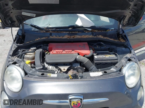 2015 FIAT 500 Abarth with VIN 3C3CFFFH2FT507879, listed as a IAAI auction lot 42135649 with 163,663 mi miles. Bid and sale history available at carsss.com. Image 10.