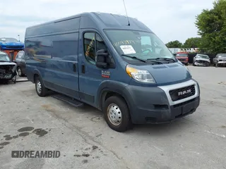 2020 Ram ProMaster Cargo with VIN 3C6URVJG0LE116933, listed as a IAAI auction lot 40093979 with 80,726 mi miles. Bid and sale history available at carsss.com. Image 1.