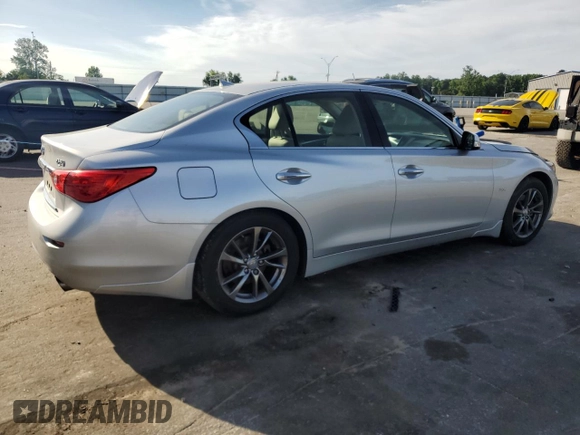 2017 Infiniti Q50 Premium with VIN JN1EV7AP4HM739472, listed as a Copart auction lot 57230925 with 88,352 mi miles and Salvage title. Bid and sale history available at DreamBid. Image 3.
