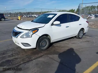 2019 Nissan Versa Sedan SV with VIN 3N1CN7AP7KL859582, listed as a IAAI auction lot 41584709 with 181,138 mi miles. Bid and sale history available at carsss.com. Image 2.