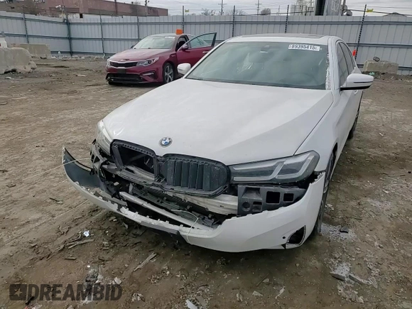 2021 BMW 5 Series 530i xDrive with VIN WBA13BJ00MWX25684, listed as a Copart auction lot 89395415 with 74,907 mi miles and Salvage Title. Bid and sale history available at DreamBid. Image 11.