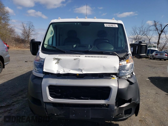 2021 Ram ProMaster Cargo with VIN 3C6LRVVG6ME554234, listed as a Copart auction lot 51424815 with 74,691 mi miles and Salvage Title. Bid and sale history available at DreamBid. Image 5.