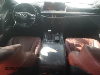 2020 Lexus LX with VIN JTJDY7AX9L4332897, listed as a Copart auction lot 71180324 with 42,878 mi miles and Salvage Title. Bid and sale history available at carsss.com. Image 8.