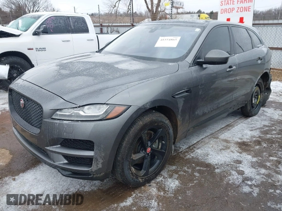 2018 Jaguar F-Pace 25t Prestige with VIN SADCK2FX4JA351050, listed as a IAAI auction lot 41554865 with 107,341 mi miles and . Bid and sale history available at DreamBid. Image 18.