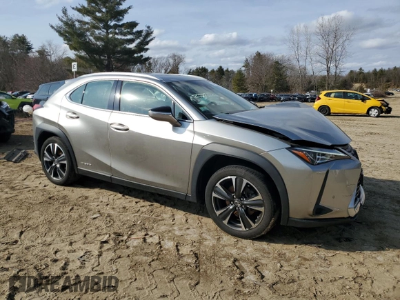 2021 Lexus UX with VIN JTHP9JBH7M2037908, listed as a Copart auction lot 48493995 with 52,066 mi miles and Salvage Title. Bid and sale history available at carsss.com. Image 4.