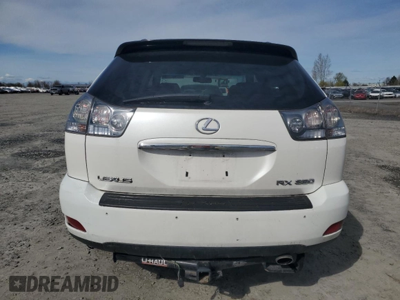 2007 Lexus RX 350 with VIN 2T2GK31U07C017906, listed as a Copart auction lot 49162055 with 122,219 mi miles and Salvage Title. Bid and sale history available at DreamBid. Image 6.