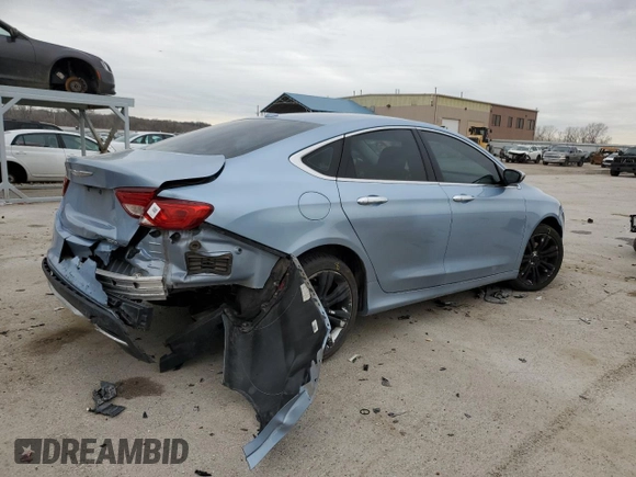 2015 Chrysler 200 Limited with VIN 1C3CCCAB6FN686177, listed as a Copart auction lot 50207935 with 132,861 mi miles and Salvage Title. Bid and sale history available at carsss.com. Image 3.