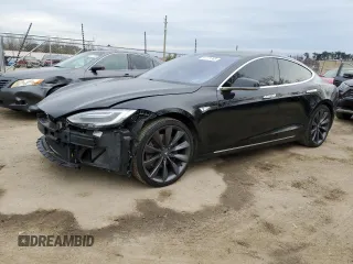 2016 Tesla Model S 70 kWh Battery with VIN 5YJSA1E16GF158450, listed as a Copart auction lot 44171305 with 143,907 mi miles and Salvage Title. Bid and sale history available at carsss.com. Image 1.