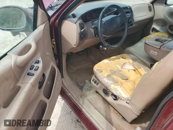 1997 Ford F-150 XL with VIN 1FTEX17L5VNB49991, listed as a Copart auction lot 53856505 with 170,246 mi miles and Salvage title. Bid and sale history available at DreamBid. Image 8.