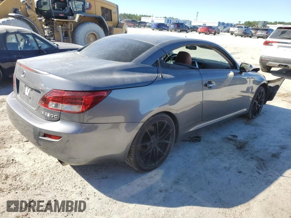 2012 Lexus IS 350 C with VIN JTHFE2C27C2508753, listed as a Copart auction lot 75334724 with 117,212 mi miles and Salvage title. Bid and sale history available at DreamBid. Image 3.