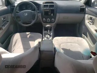 2008 Kia Spectra EX with VIN KNAFE121X85525733, listed as a Copart auction lot 66246444 with 166,211 mi miles and Salvage Title. Bid and sale history available at DreamBid. Image 8.