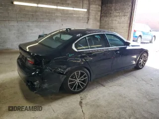 2020 BMW 3 Series 330i xDrive with VIN 3MW5R7J01L8B09304, listed as a Copart auction lot 50698125 with 49,409 mi miles and Salvage Title. Bid and sale history available at carsss.com. Image 3.