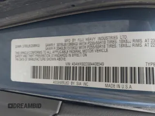 2008 Subaru Tribeca Limited with VIN 4S4WX92D384408549, listed as a IAAI auction lot 42440835 with 217,715 mi miles and . Bid and sale history available at DreamBid. Image 9.