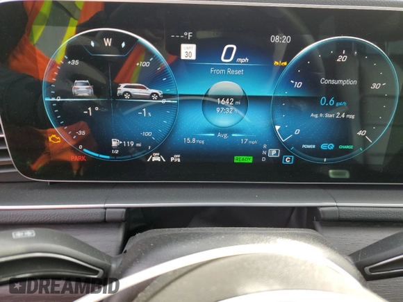 2022 Mercedes-Benz GLS 450 with VIN 4JGFF5KE4NA710045, listed as a Copart auction lot 50248833 with 1,642 mi miles and . Bid and sale history available at DreamBid. Image 9.