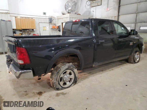 2010 Dodge Ram 2500 ST with VIN 3D7TT2CT6AG175393, listed as a Copart auction lot 51225855 with 160,983 mi miles and Salvage Title. Bid and sale history available at carsss.com. Image 3.