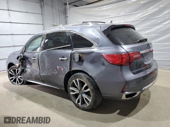 2020 Acura MDX Advance z VIN 5J8YD4H88LL033163, wystawiony jako Copart lot #58734525 z przebiegiem Nie podano mil oraz Szkoda całkowita • Salvage title. Historia ofert i sprzedaży dostępna na DreamBid. Obrazek 2.