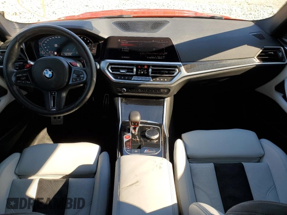 2021 BMW M4 Competition with VIN WBS33AZ01MCG48704, listed as a Copart auction lot 39058223 with 5,880 mi miles. Bid and sale history available at carsss.com. Image 8.