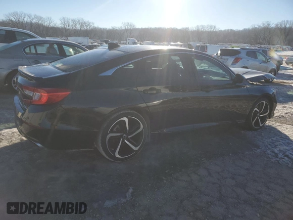 2022 Honda Accord Sedan Sport SE with VIN 1HGCV1F4XNA044816, listed as a Copart auction lot 88317935 with 44,106 mi miles and Salvage Title. Bid and sale history available at carsss.com. Image 3.