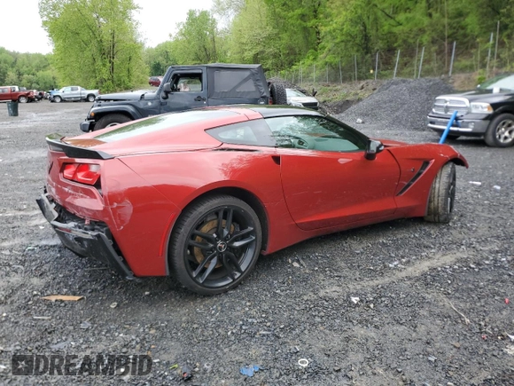 2015 Chevrolet Corvette Z51 3LT with VIN 1G1YL2D72F5111893, listed as a Copart auction lot 55885815 with 139,711 mi miles and Salvage title. Bid and sale history available at DreamBid. Image 3.