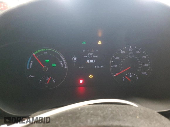 2018 Kia Optima Hybrid Premium with VIN KNAGT4LEXJ5025171, listed as a Copart auction lot 84096764 with 51,973 mi miles and Salvage Title. Bid and sale history available at carsss.com. Image 9.