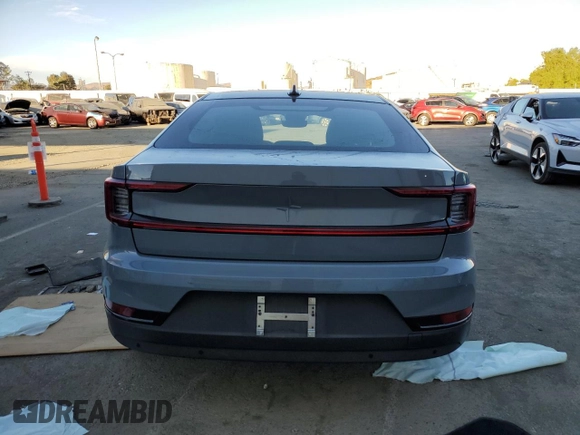 2023 Polestar 2 with VIN YSMED3KA0PL147904, listed as a Copart auction lot 74588974 with 40,199 mi miles and Salvage Title. Bid and sale history available at carsss.com. Image 6.