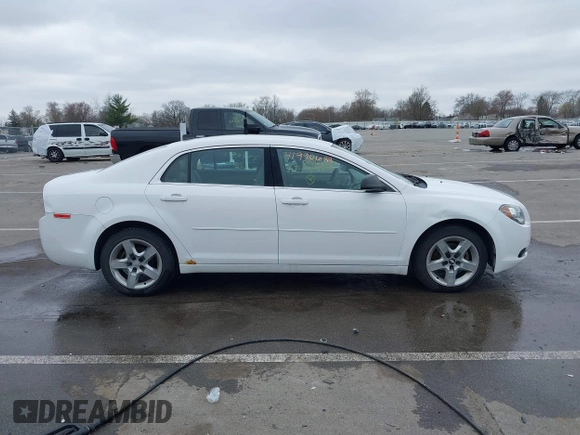 2012 Chevrolet Malibu 1LS with VIN 1G1ZB5E09CF333587, listed as a IAAI auction lot 41990688 with 136,183 mi miles and . Bid and sale history available at DreamBid. Image 13.