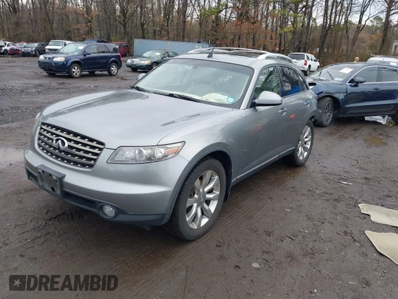 2005 Infiniti FX35 with VIN JNRAS08U25X110245, listed as a IAAI auction lot 41968518 with 80,398 mi miles. Bid and sale history available at carsss.com. Image 17.