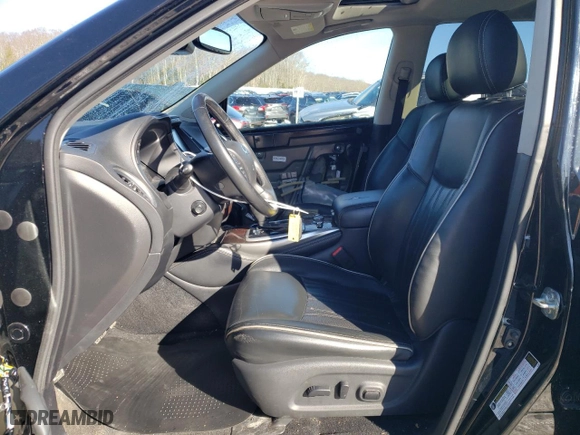 2019 Infiniti QX60 LUXE with VIN 5N1DL0MM1KC561598, listed as a Copart auction lot 46123045 with 91,619 mi miles and Salvage Title. Bid and sale history available at carsss.com. Image 7.