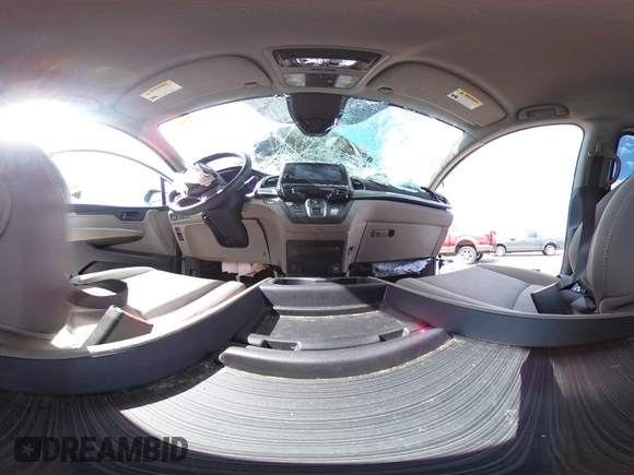 2022 Honda Odyssey EX with VIN 5FNRL6H56NB053487, listed as a IAAI auction lot 42237976 with Not provided miles and . Bid and sale history available at DreamBid. Image 19.