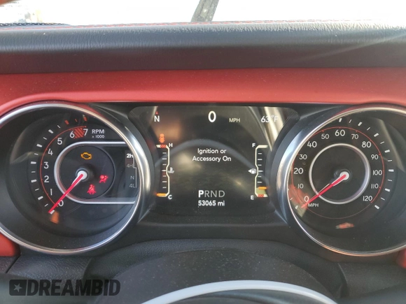 2020 Jeep Wrangler Unlimited Rubicon с VIN 1C4HJXFN8LW342681, выставлен на аукционе Copart как лот 88601185 с пробегом 53 065 миль миль и Списание • Salvage title. История ставок и продаж доступна на DreamBid. Изображение 9.