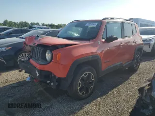 2016 Jeep Renegade Trailhawk with VIN ZACCJBCT5GPD16946, listed as a Copart auction lot 58856285 with Not provided miles and Salvage title. Bid and sale history available at DreamBid. Image 1.