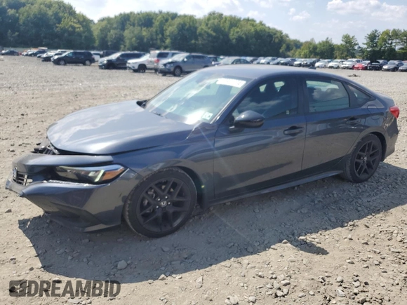 2024 Honda Civic Sedan Sport with VIN 2HGFE2F52RH567511, listed as a Copart auction lot 67954374 with 4,001 mi miles and Salvage Title. Bid and sale history available at carsss.com. Image 1.