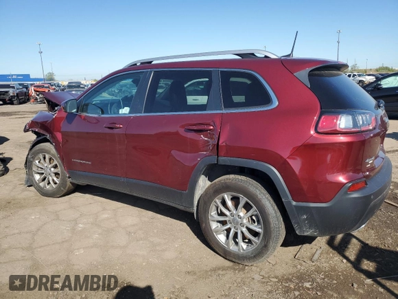 2021 Jeep Cherokee Latitude Lux with VIN 1C4PJMMX3MD232777, listed as a Copart auction lot 56071955 with 56,594 mi miles and Salvage title. Bid and sale history available at DreamBid. Image 2.
