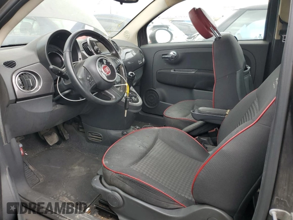 2017 FIAT 500 Pop with VIN 3C3CFFKR7HT535856, listed as a Copart auction lot 54455365 with 215,098 mi miles and Clean Title. Bid and sale history available at carsss.com. Image 7.