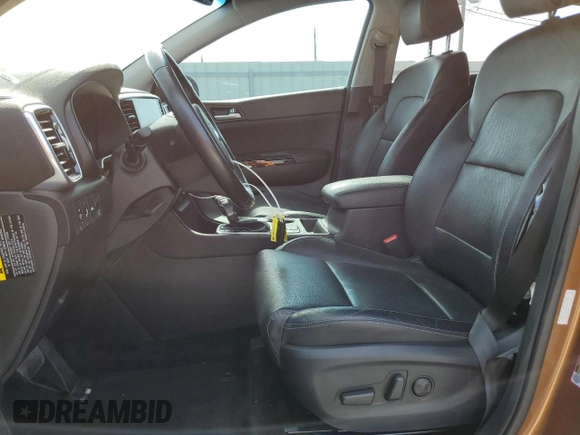 2021 Kia Sportage EX with VIN KNDPN3AC0M7854669, listed as a Copart auction lot 57829275 with 48,520 mi miles and Salvage title. Bid and sale history available at DreamBid. Image 7.