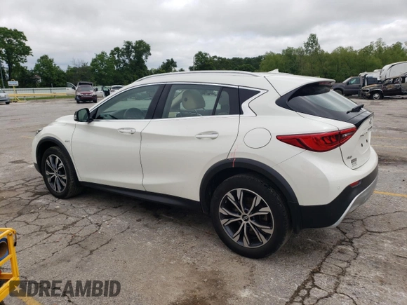2017 Infiniti QX30 Luxury with VIN SJKCH5CR5HA018879, listed as a Copart auction lot 54448334 with 35,081 mi miles and Salvage Title. Bid and sale history available at carsss.com. Image 2.